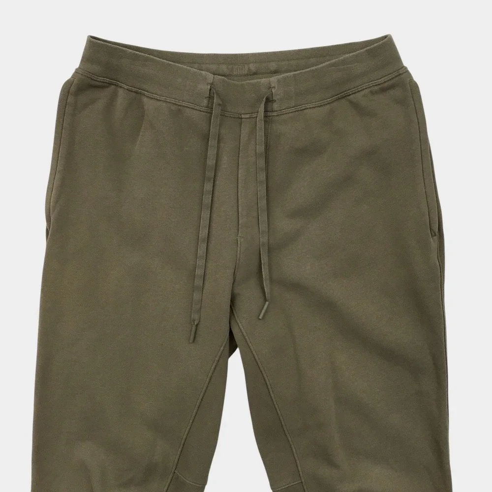 Lululemon City Sweat Jogger Pants Mens Medium Olive Green French Terry Tapered